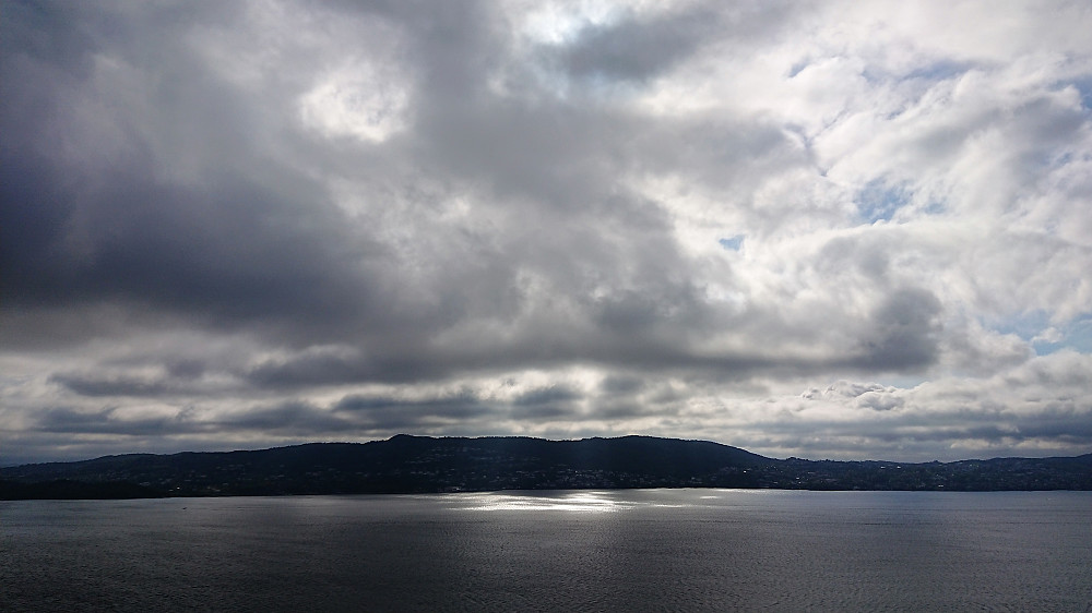 View from Lønborg at the end of the hike. Blue skies for most of the rest of the hike.