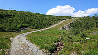 Start of the tractor road