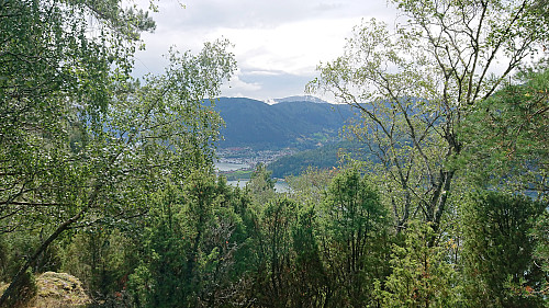 Limited views from Flotshaugen towards Sogndal