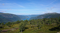 Sogndalsfjorden fr. Bjørnstigfjellet