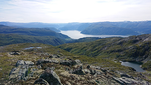 Hermansverk from below the Kjeringafjell visitor register