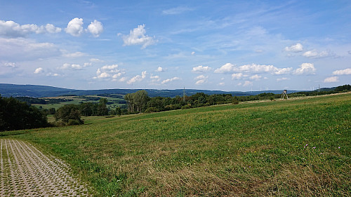 View north from the descent to Rathen