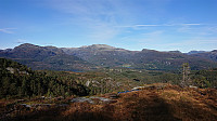 North from north of the summit