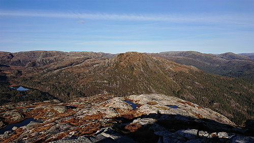 Stussfjellet from the descent from Steinhusfjellet
