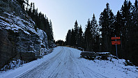 Blocked road NW of Grauaåsen