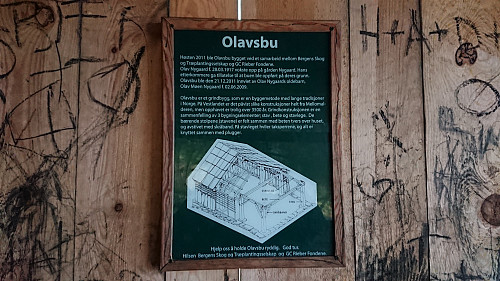 Information sign inside Olavsbu