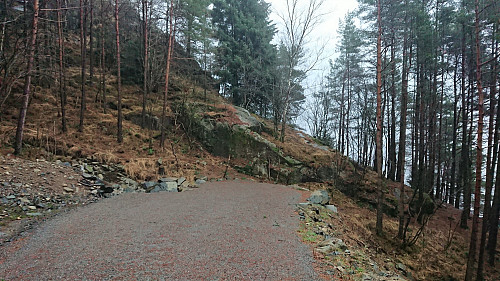 The end of the southern part of Løvstien
