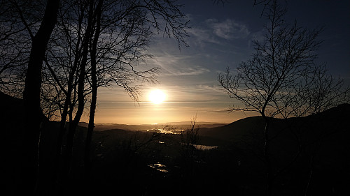 View southwest from the ascent to Perabu