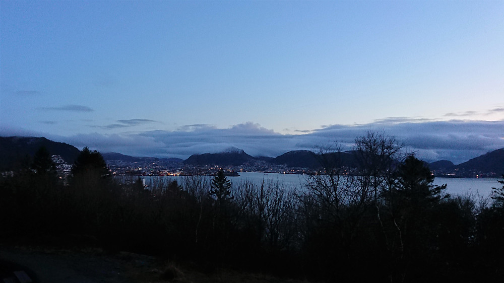 View from Hellen festning towards the Bergen city center