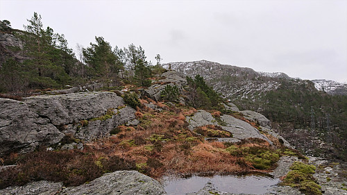 Trig marker southeast of Orretua from the northwest