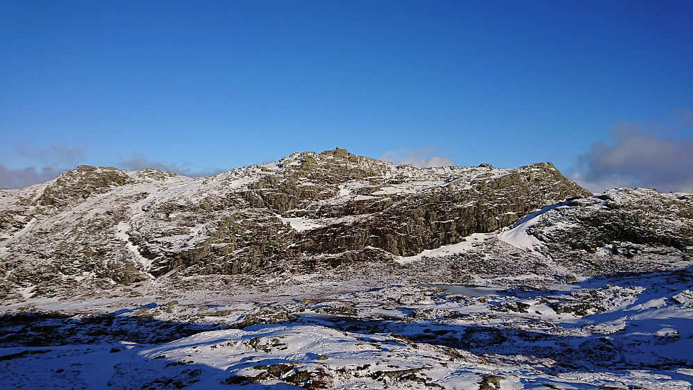 View towards the highest point at Ulriken from the west