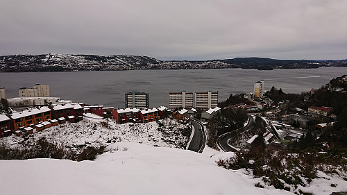 View west from Fagerdalsskaret utsiktspunkt