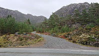 Gravel road to Utslettefjellet
