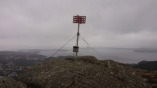 The trig marker at Utslettefjellet