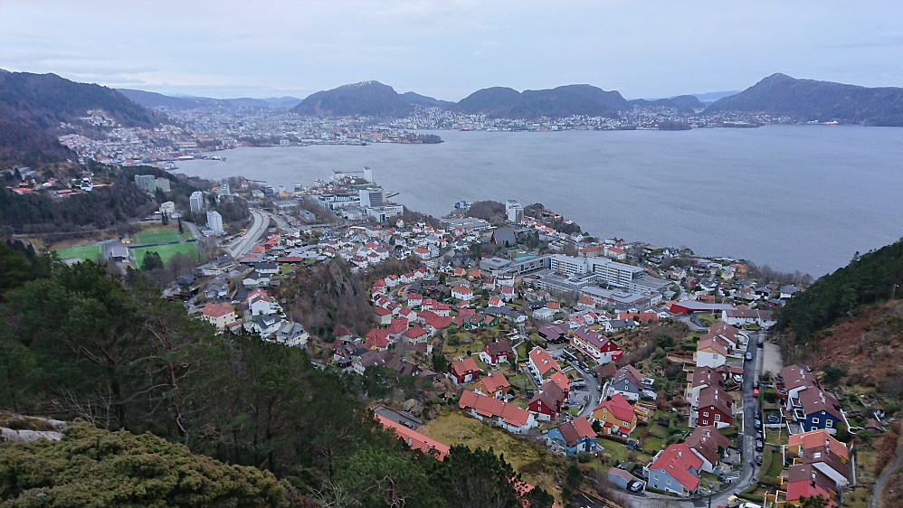 View from west of the summit of Ørneberget