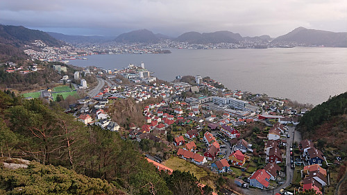 View from west of the summit of Ørneberget