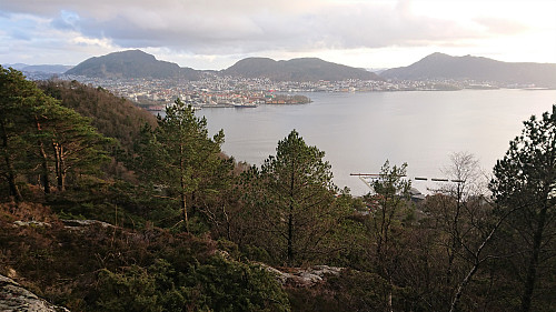 View from Håmanen towards the city center
