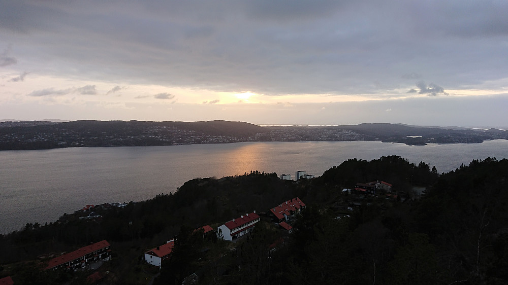 View northwest from west of the summit of Ørneberget