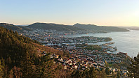 View toward the city center from Svartberget