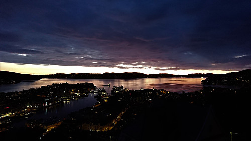 Sunset from Skansemyrsveien just above Fjellveien
