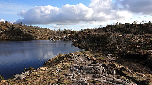 South along Nubbevatnet where the cabin called Fjellro was located