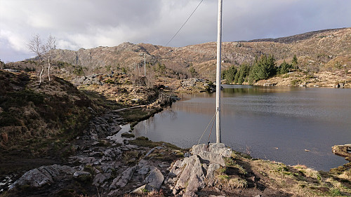 North along Nubbevatnet where the cabin called Fjellro was located