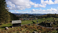 View south from above Helgely