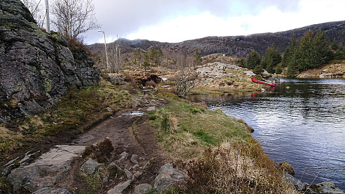 The location of Fjellro with Sigridheim and Arneborg in the background