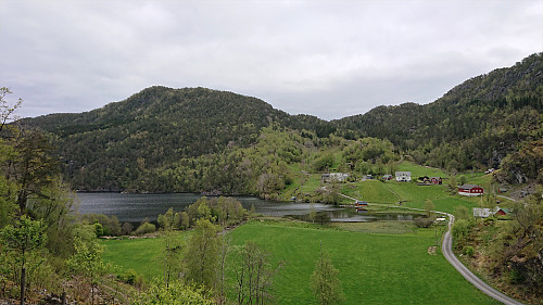 Kannikenuten from above Vevatne
