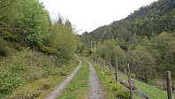 Tractor road up from Vevatne