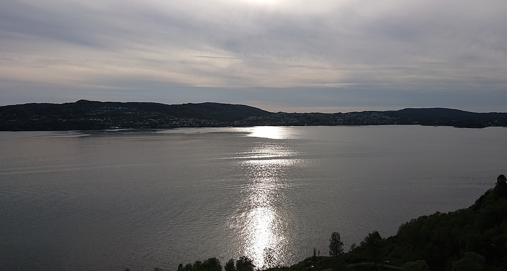 View west from Lønborg at the end of the hike