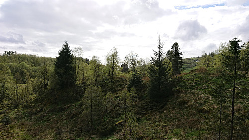 Maihaugen from the gravel road to the east