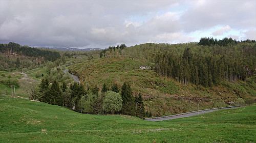 Maihaugen (barely visible), Fanahytten, Linken and Hardyhytten