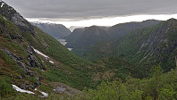 Looking back down Øvredalen