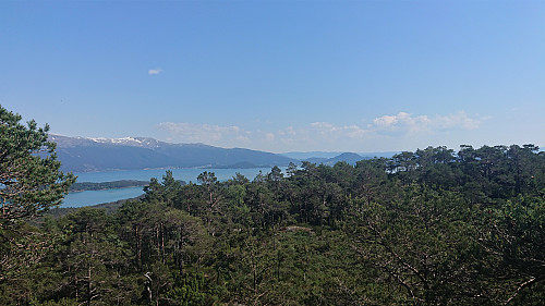 Southeast from the antenna