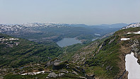 Kvitingsvatnet from Hjellafjellet