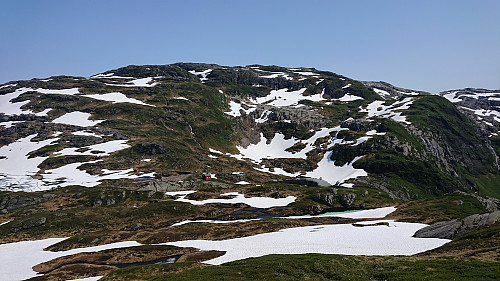 Trollskarnuten from the descent from Hjellafjellet