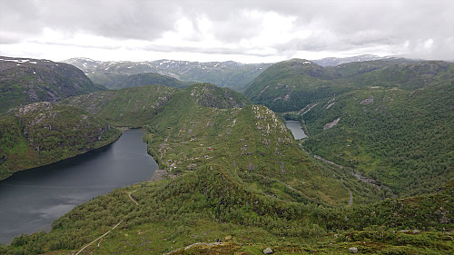 Langevassfjellet from west of the summit of Sætrefjellet