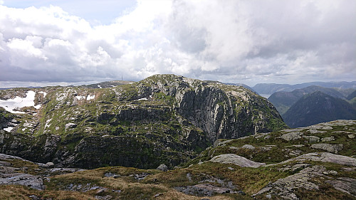 Gleinefjellet behind the unnamed 778 hill east of it