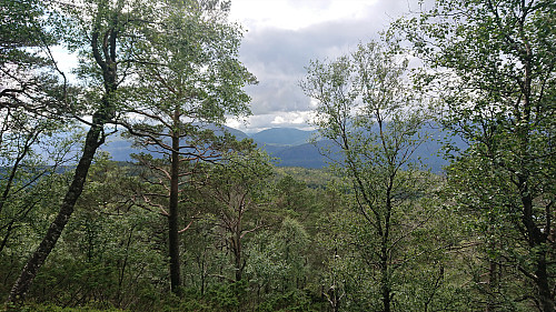 Towards Hausdalshorga from west of the summit of Såta