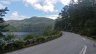 Cycling along Vevatnet