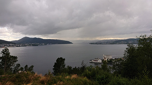 View towards Askøybroen from Sandviksbatteriet