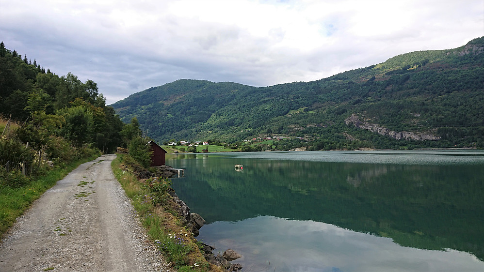 Barsnesfjorden with Barsnes in the background