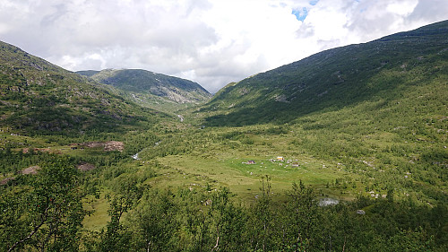 Breidsete and Vigdalen from the descent