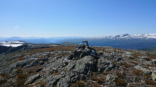 South from Fivlenosi with Hafslo and Sogndal to the left of center