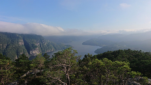 South from southwest of the summit
