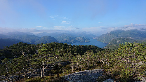 Romarheimsfjorden from northeast of the summit