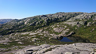 Small valley east of the summit