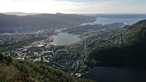 Towards the city center from Ulrikseggen