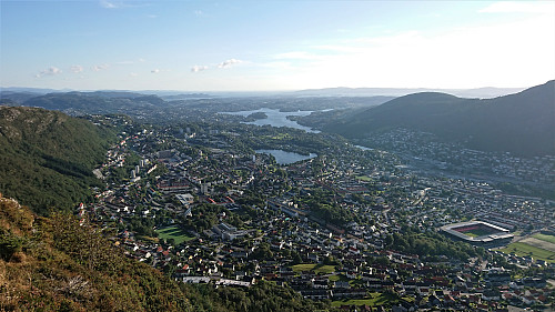 Landås from the descent along Langrinden